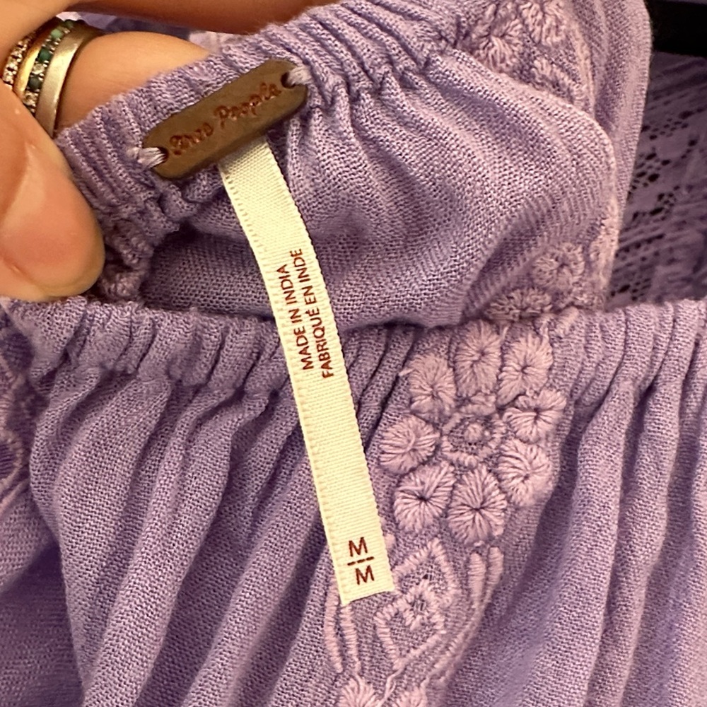 Free People Purple Tunic Top - Picture 5 of 6